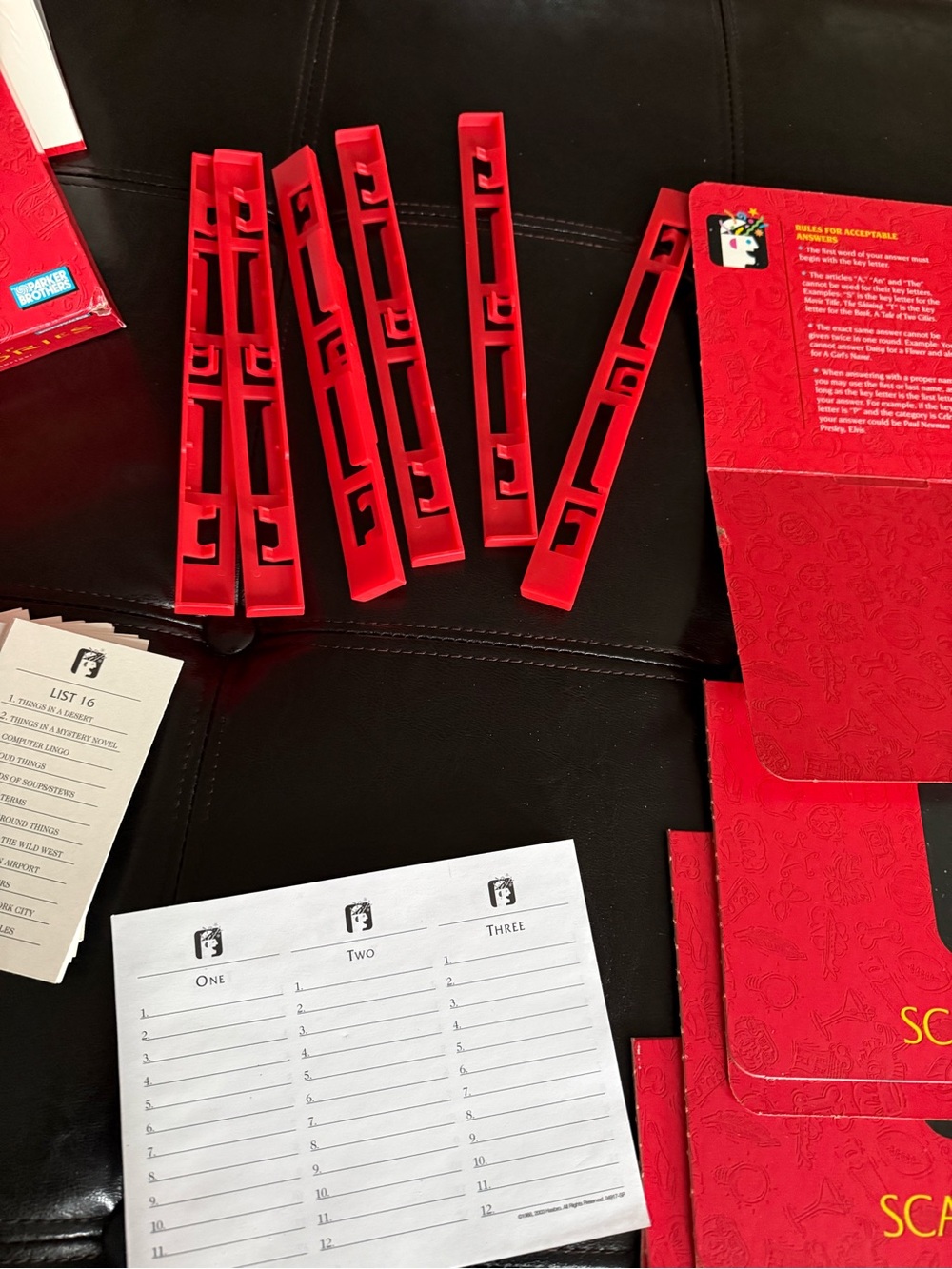 Scattergories Game Box - Bright Red - Picture 3 of 13
